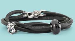 Zeige Details für Trollbeads Papa Bär Lederarmband  Bild von Trollbeads Papa Bär Lederarmband