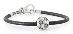 Zeige Details für Fußball Fieber Armband, Leder Bild von Fußball Fieber Armband, Leder