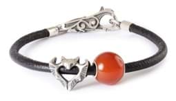 Zeige Details für Halloween Fledermaus Lederarmband Bild von Halloween Fledermaus Lederarmband