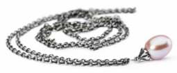 Zeige Details für Fantasy Halskette Silber mit rosa Perle TAGFA-00051    Bild von Fantasy Halskette Silber mit rosa Perle TAGFA-00051
