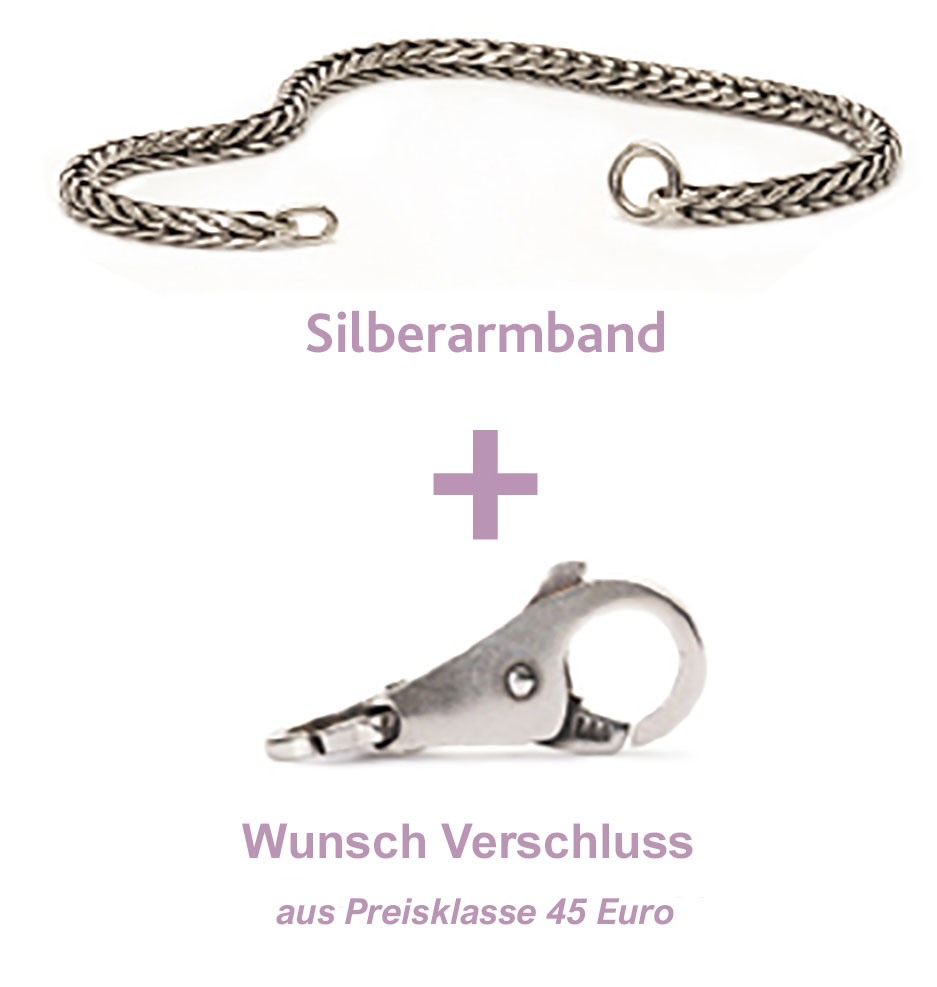 Bild von Trollbeads Event Silber Armband mit Verschluss PK 45€ (PK2 & PK3 Aufpreis)