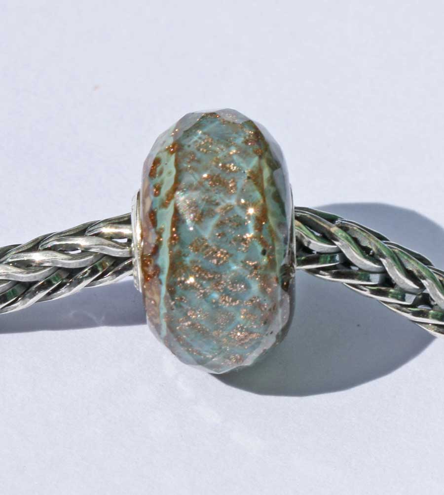 Bild von Troll Agate 304 TROLLBEADS  DAY 2022 Original Abbildung TGLBE-30086 "mit Einkaufwagen Chip am Schlüsselanhänger"