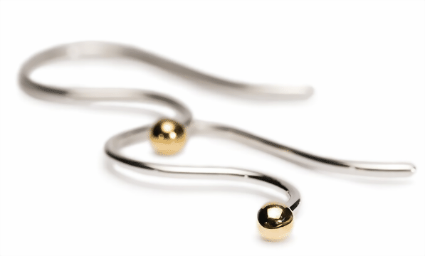 Bild von Trollbeads Ohrhaken Silber / Gold  TAGEA-00003  