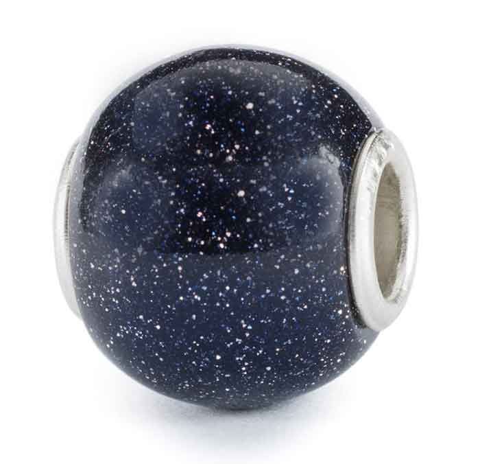 Bild von Runder blauer Goldstein TGLBE-20397