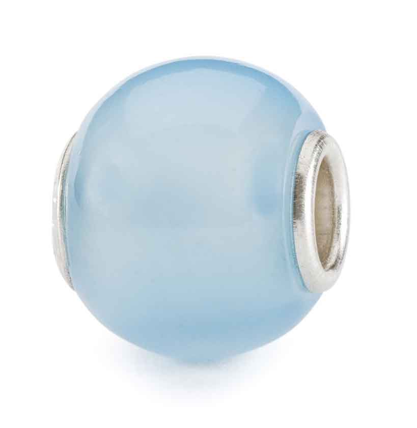 Trollbeads Runder hellblauer Achat TSTBE-00037