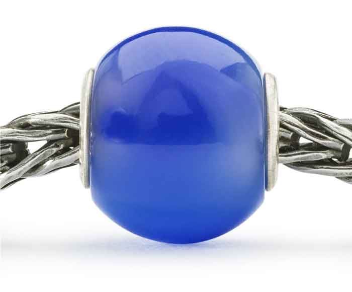 Trollbeads Runder blauer Achat TSTBE-00038