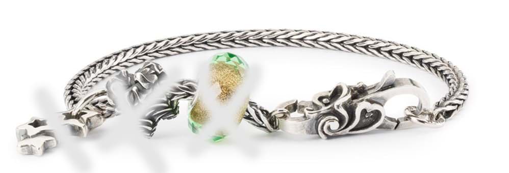 Trollbeads Kettenverlängerung Blütenpracht Verschluss, TAGLO-00135