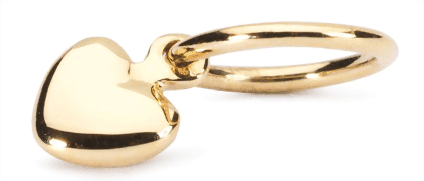 Bild von Kleines Gold Herz  TAUBE-00043   