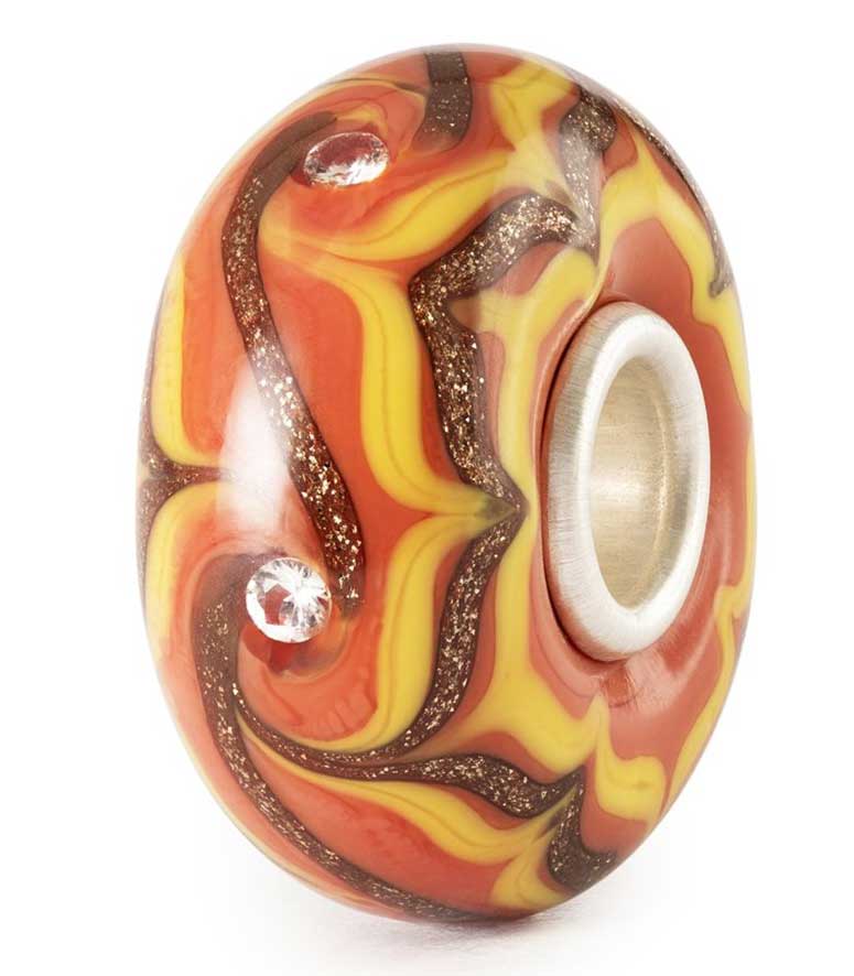 Bild von Goldfunke in Bernstein TGLBE-00253 Trollbeads Day 2025