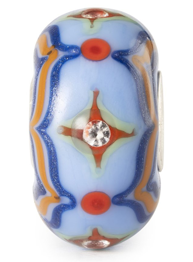 Bild von Porzellanschimmer in Azur TGLBE-00251 Trollbeads Day 2025