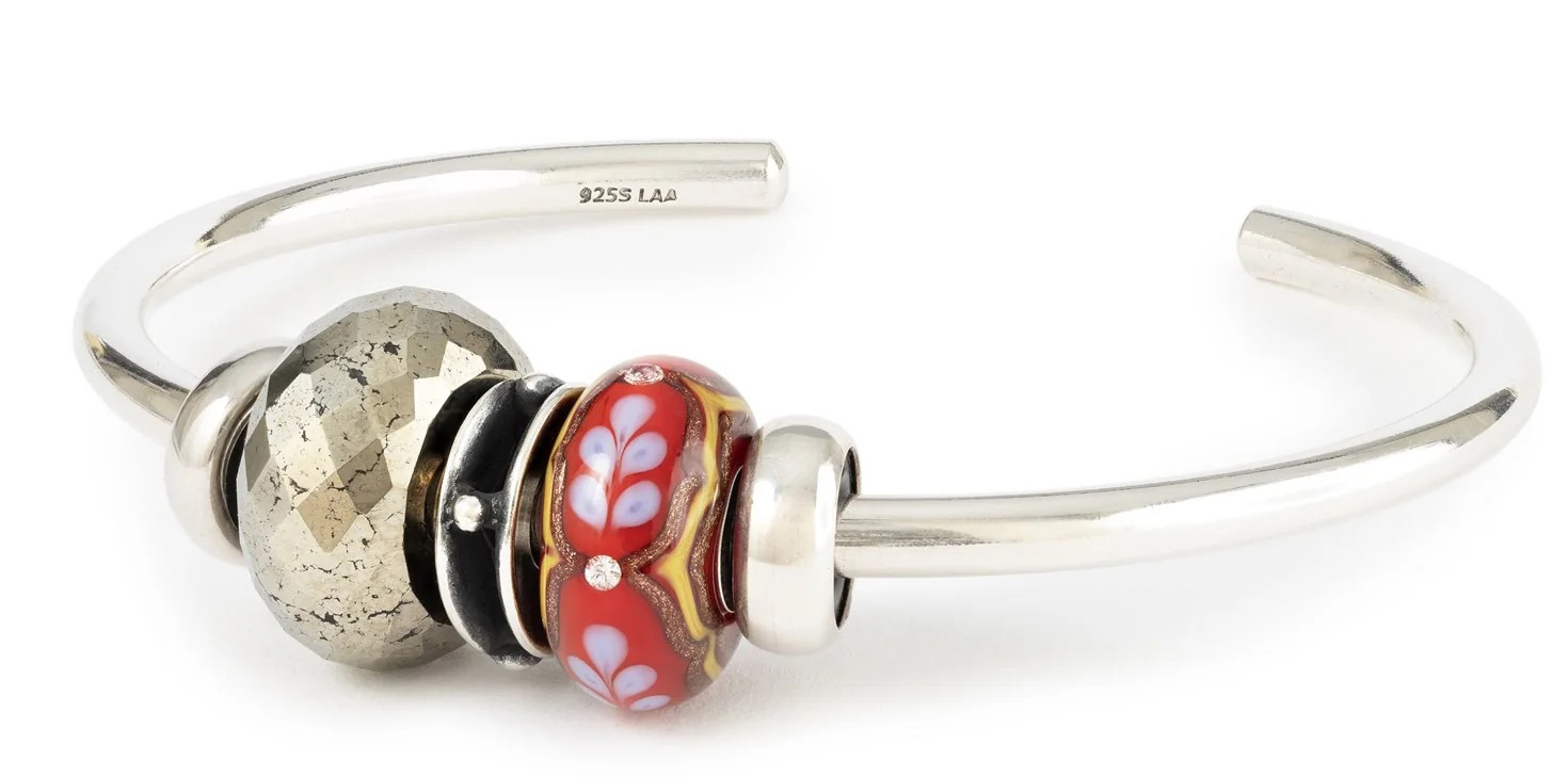 Bild von Trollbeads Karmesinroter Seidenglanz Armspange  