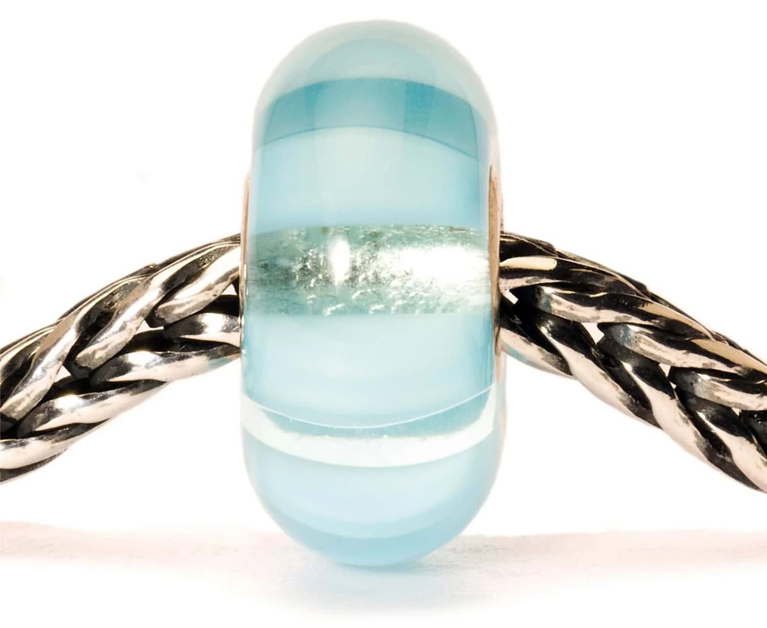 Trollbeads Hellblaue Streifen TGLBE-10058