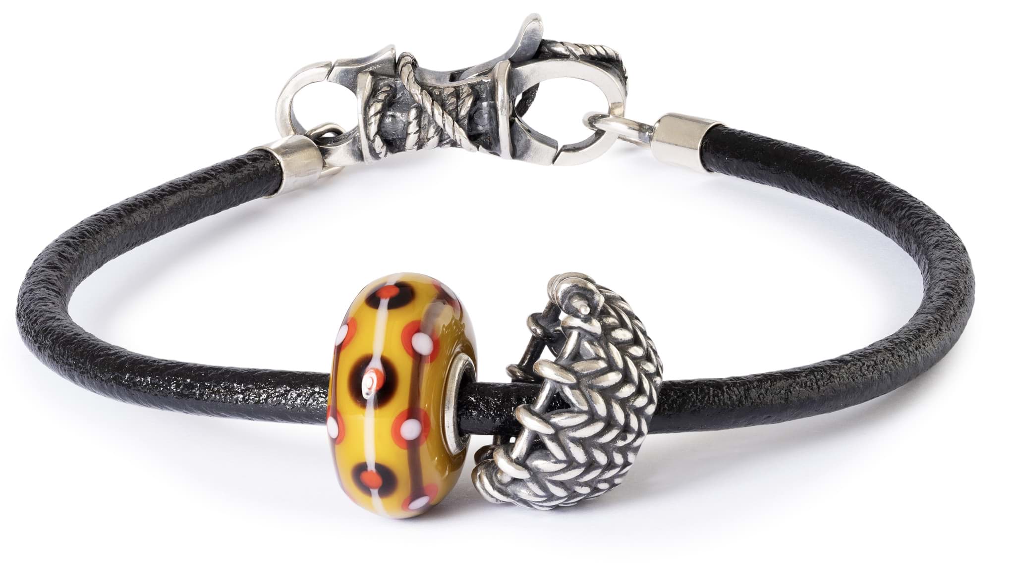 Bild von Liebe zum Stricken Lederarmband