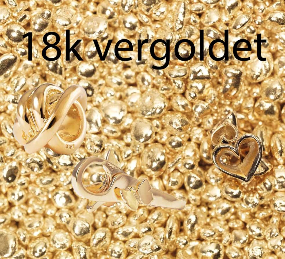 Beads "18k vergoldet"