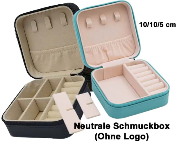 Schmuckbox neutral ohne Logo (SCHWARZ ODER Türkis)