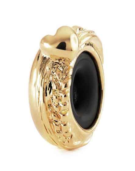 Herbsherz Spacer, 18k vergoldet TGPBE-50003