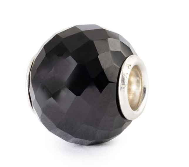 Runder Schwarzer Onyx, Facettiert TSTBE-00054