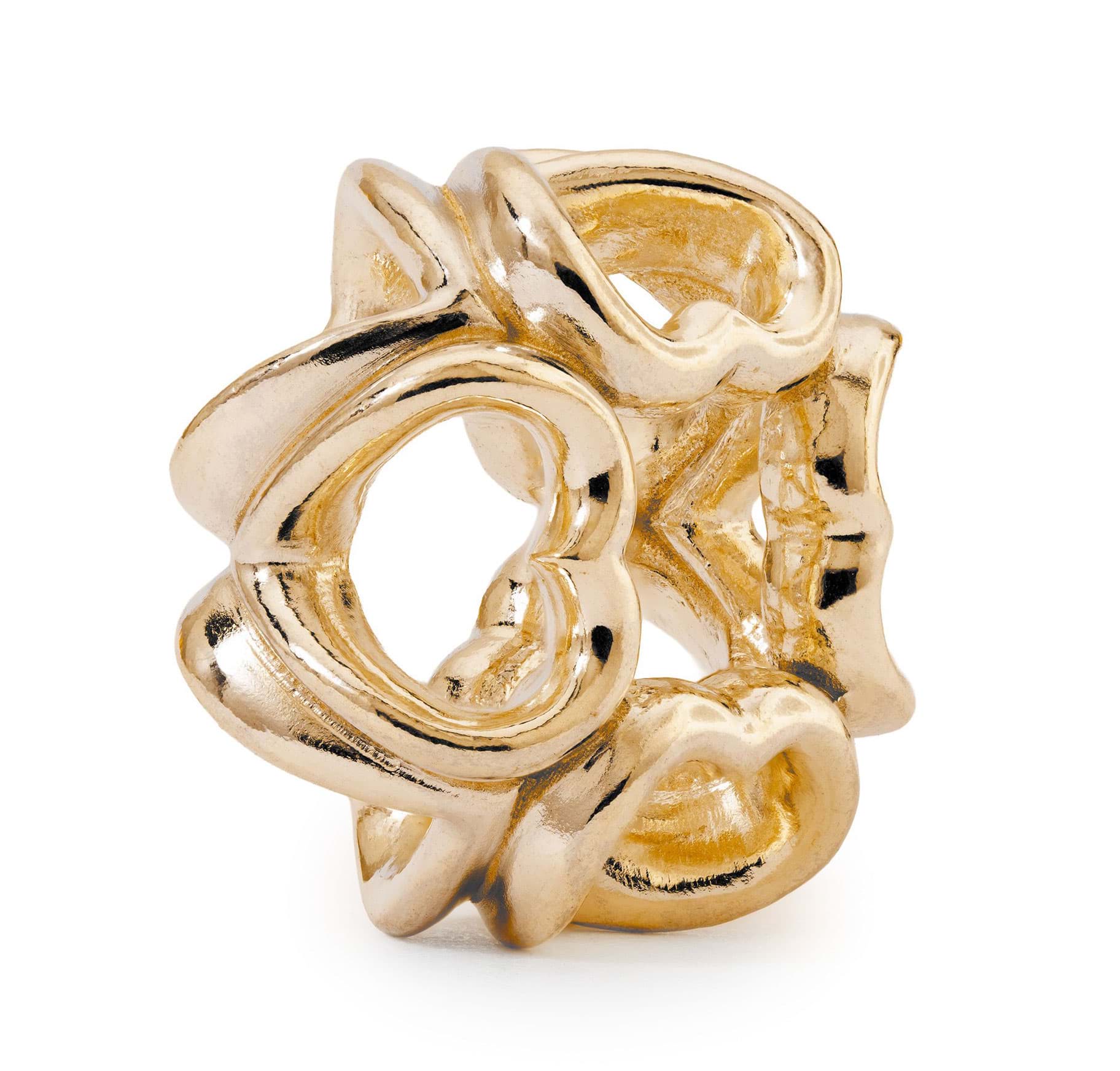Trollbeads Verbundene Herzen vergoldet TGPBE-50004 