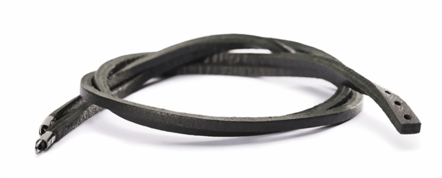 Bild von Leder Armband - Schwarz   TLEBR-0001/3  
