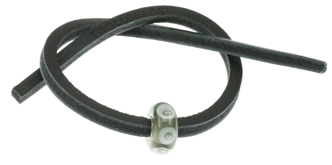 Bild von Trollbeads Unikat Single Lederarmband Schwarz