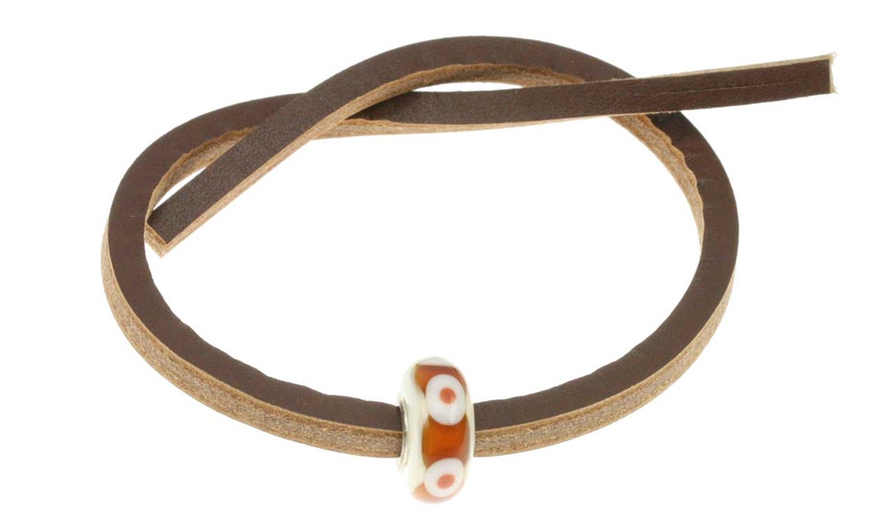 Bild von Trollbeads Unikat Single Lederarmband Dunkelbraun