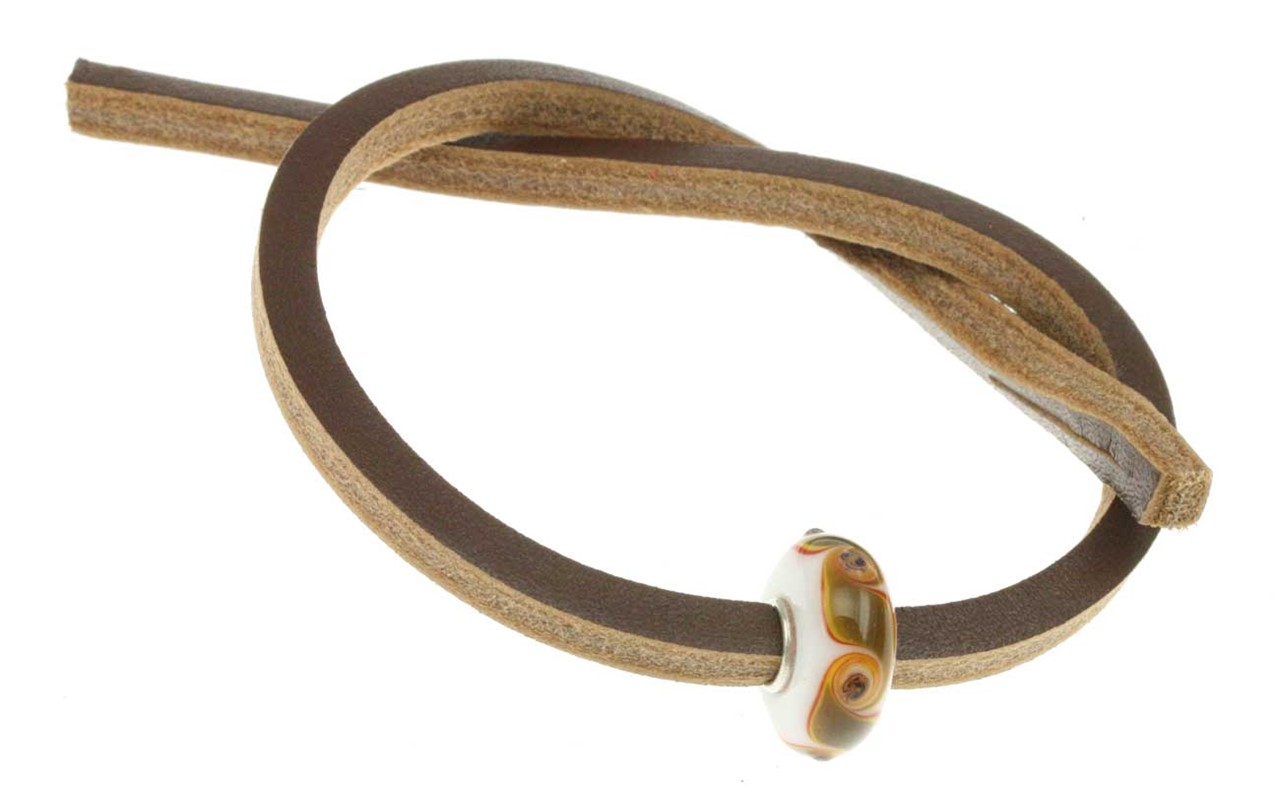 Bild von Trollbeads Unikat Single Lederarmband Dunkelbraun 2