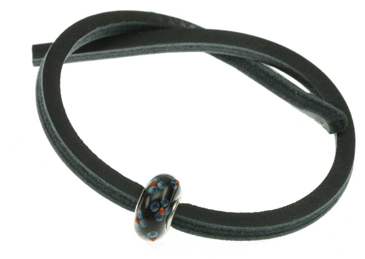 Bild von Trollbeads Unikat Single Lederarmband Schwarz 6