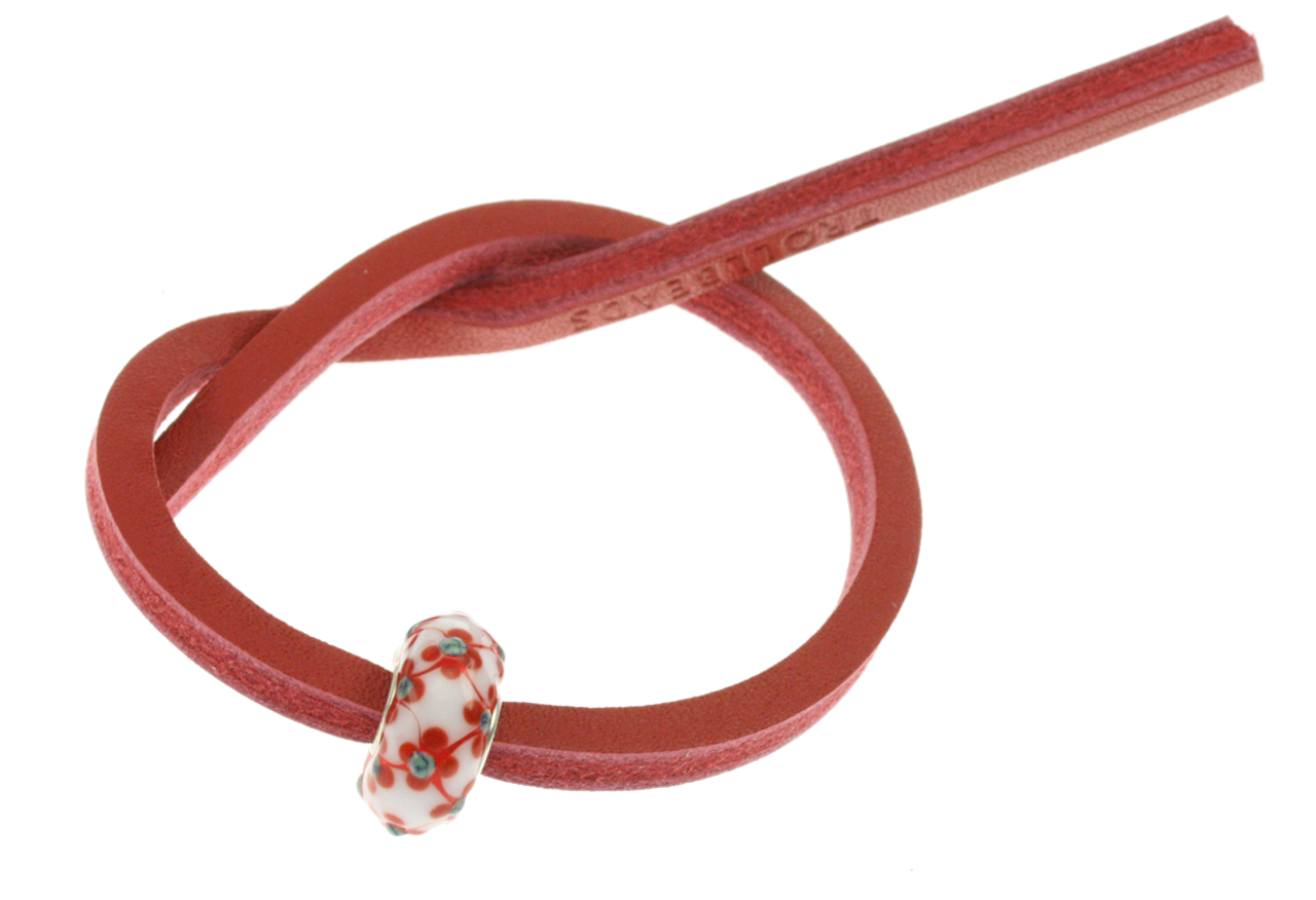 Bild von Trollbeads Unikat Single Lederarmband Rot-2