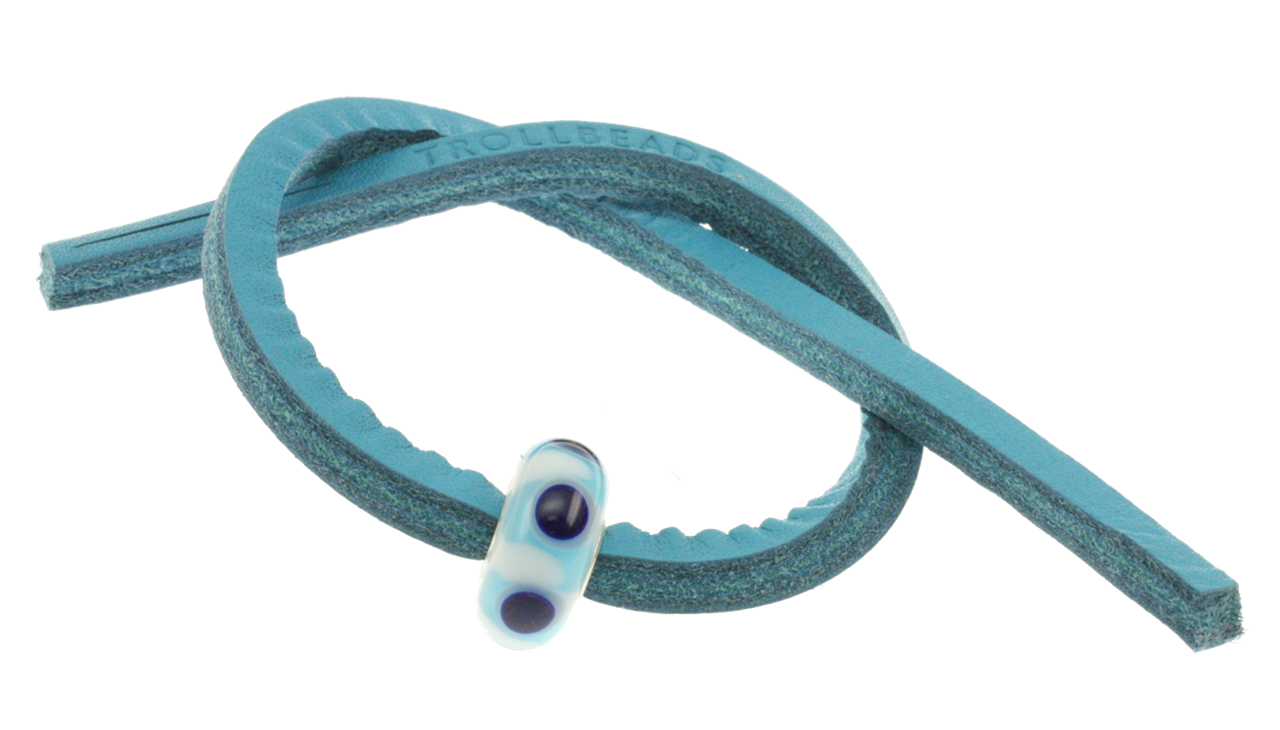 Bild von Trollbeads Unikat Lederarmband Türkis