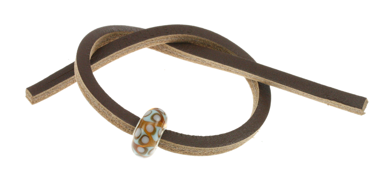 Bild von Trollbeads Unikat Single Lederarmband Dunkelbraun